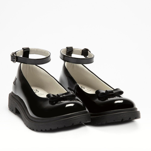 LELLI KELLY GIRLS BLACK SCHOOL SHOE ELSIE LKSM8662