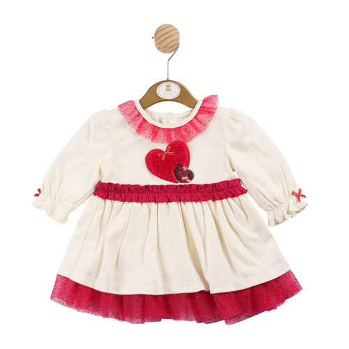 Mintini DRESS-IVORY/RED MB6208.