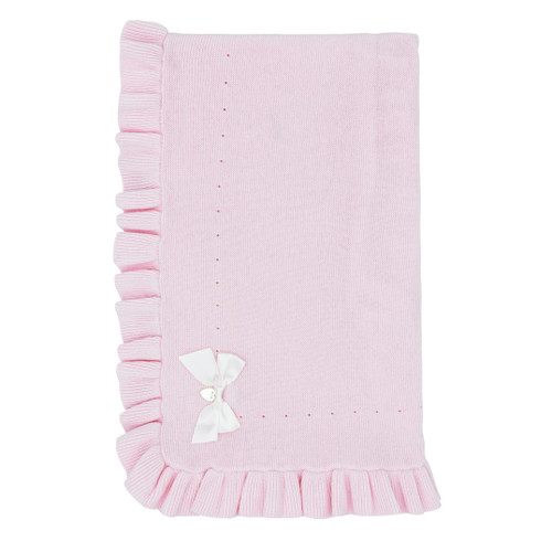 Blues Baby BB1567 Girls Pink Knitted Blanket