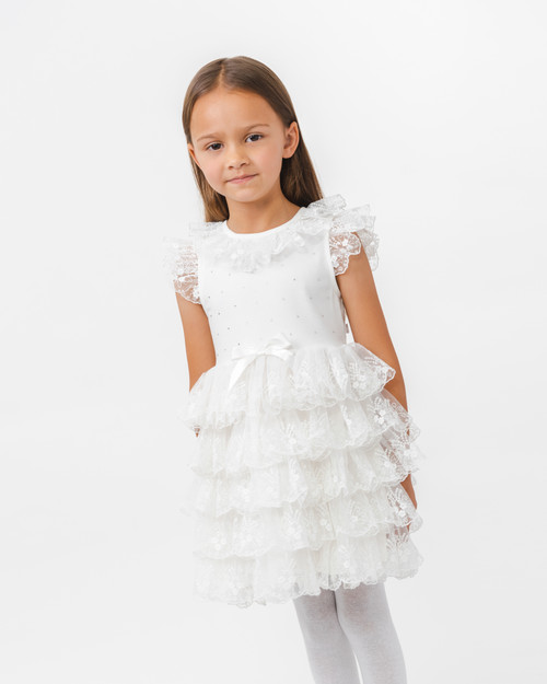 Caramelo Ivory Dress & Headband 0321202. Caramelo Ivory Dress & Headband 0321202.