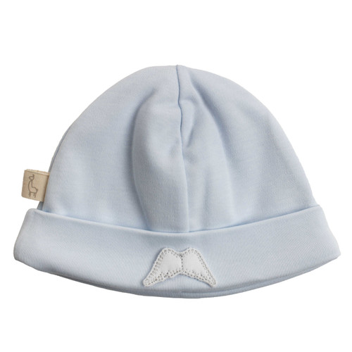 BABY GI AG252 BLUE COTTON HAT WITH WINGS