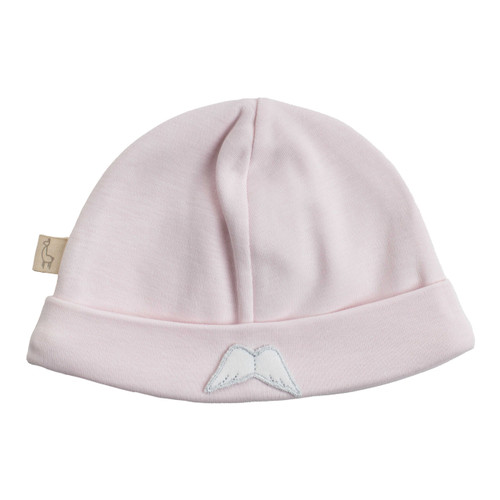 BABY GI AG252 PINK COTTON HAT WITH WINGS