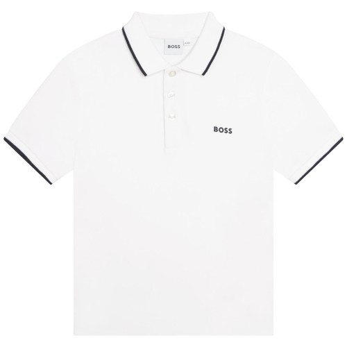 BOSS WHITE SHORT SLEEVE POLO J25P26 BOSS WHITE SHORT SLEEVE POLO J25P26