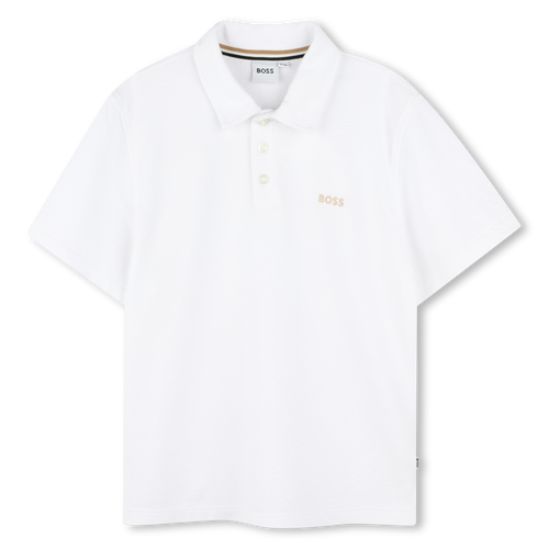 BOSS WHITE SHORT SLEEVE POLO J52017 BOSS WHITE SHORT SLEEVE POLO J52017