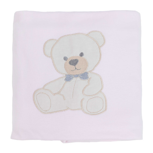 Baby Gi ST60 Sweet Teddy Cotton Blanket – Pink