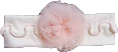 Sofija Baby Girls Adrianna Headband - Ivory/Pink