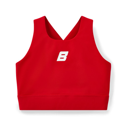 ADee Bonini BNC004 Girls Red Sports Crop Top - ASPIRE