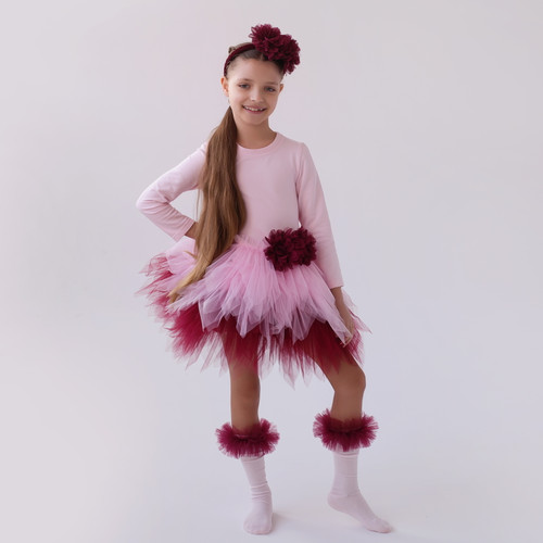 Daga Girls Fashion Street Pink Tulle Party Dress M 10384