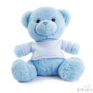 Soft Touch TB325 25cm Teddy Bear with T.Shirt - Blue