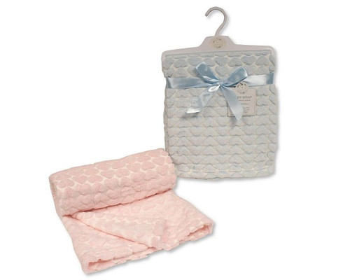 Snuggle Baby 2017 Wrap Blanket Soft Hearts - Pink