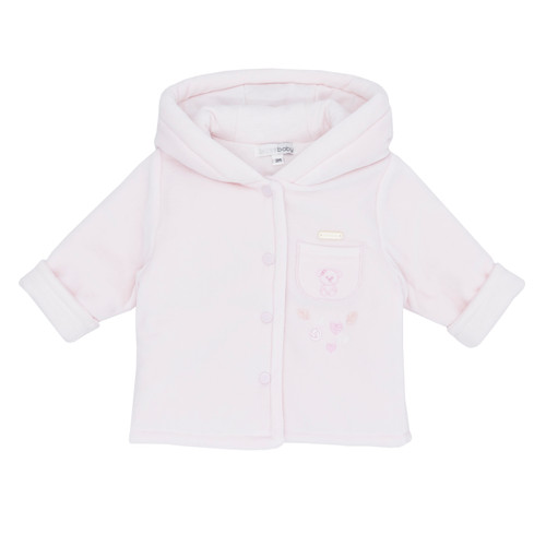 Blues Baby BB2081P Girls Pink Velour Winter Jacket