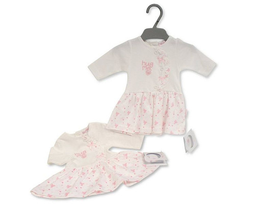 Nursery Time Premature Girls Pink 'Hug Me' Dress PB 20-605P