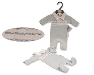 Nursery Time Premature 'Prince' Sleepsuit/Babygrow PB-20-390S