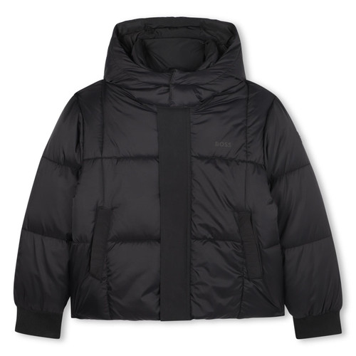 BOSS BOYS BLACK PUFFER JACKET J52401