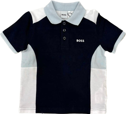BOSS BOYS NAVY SHORT SLEEVE POLO J52335