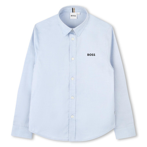 BOSS BOYS PALE BLUE LONG SLEEVED SHIRT J52675