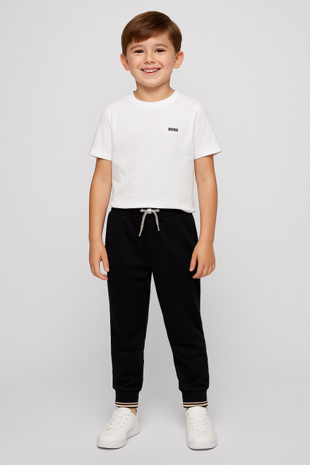 BOSS BOYS BLACK JOGGING BOTTOMS J52294