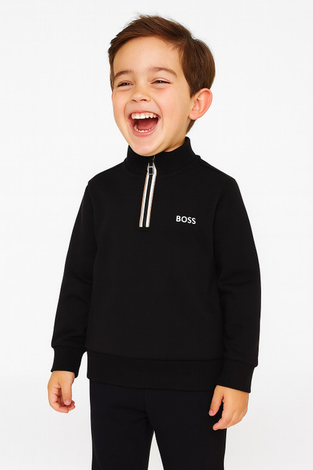 BOSS BOYS BLACK SWEATSHIRT J52359