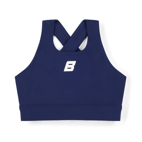 ADee Bonini BNC004 Girls Navy Sports Crop Top - ASPIRE