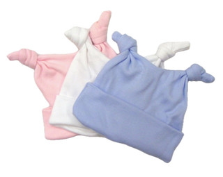 Kinder CT086 2 Knot Soft Cotton Hat - Pink