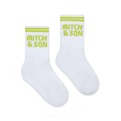 Mitch & Son White Logo Sport Socks - Rocco (MS26316)