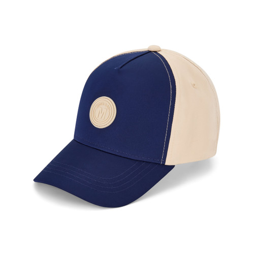 Mitch & Son Boys Navy/Beige Cap with Logo Badge - Pace (MS26220)
