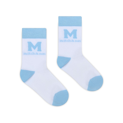 Mitch & Son Boys Blue 2 Pack Socks - Odell (MS26121)