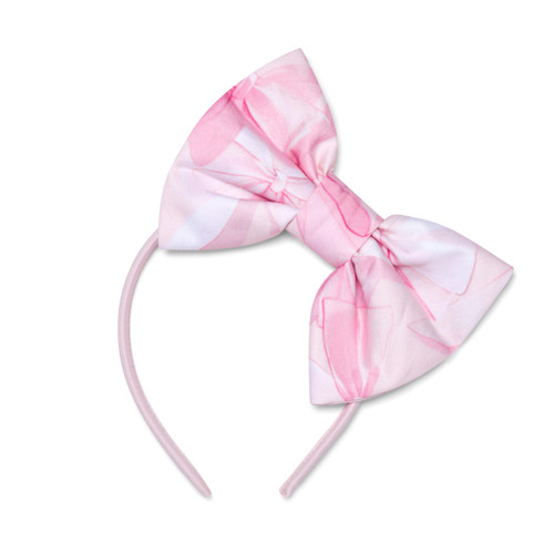 ADEE Girls Pink Bow Print Hairband - Ronda (S261909)