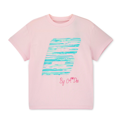 ADEE Bonini BNA507 Girls Pink Oversized Logo T-Shirt - DYNAMIC