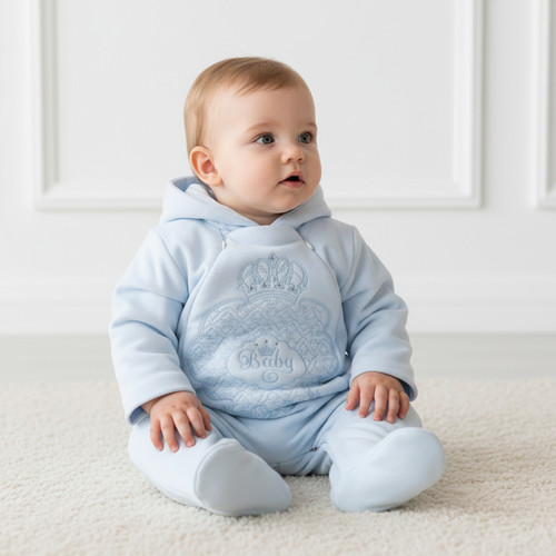 Sofija Baby Boys Blue Pramsuit Bambini 07059