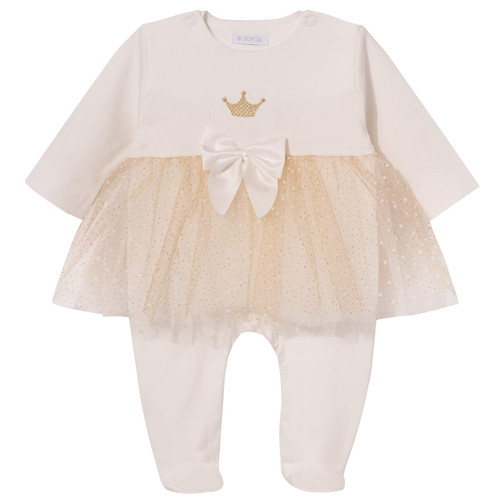 Sofija Baby Girls Ivory Babygrow Olympia 04621