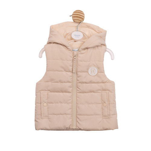 Mintini Boys Beige Lightly Padded Gilet MB6855