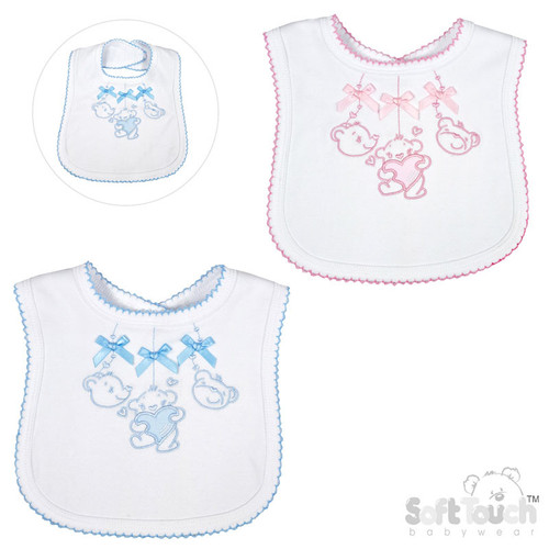 Kinder Teddy Mobile Velcro Fastening Bib - 3616