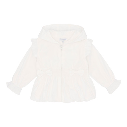 Blues Baby BB3091 Girls White Summer Jacket with Bows