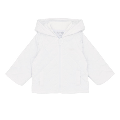 Blues Baby BB3099 Boys White Quilted Hooded Jacket