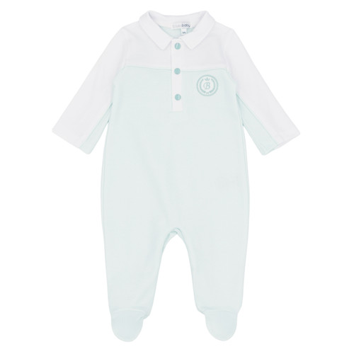 Blues Baby BB3034 Boys Mint/White Collared All in One