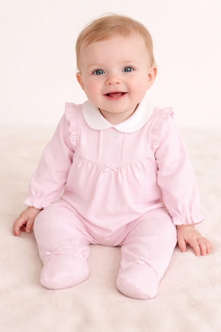 Amore AM0083 Girls Pretty in Pink Collared All in One