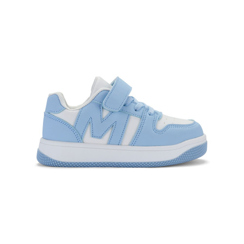 Mitch & Son Boys White/Blue Velcro Trainer with M - LOW JUMP (MS26901)