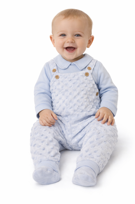 NURSERY TIME BIS-2020-2613 BABY 2 PCS DUNGAREE SETDOTTED