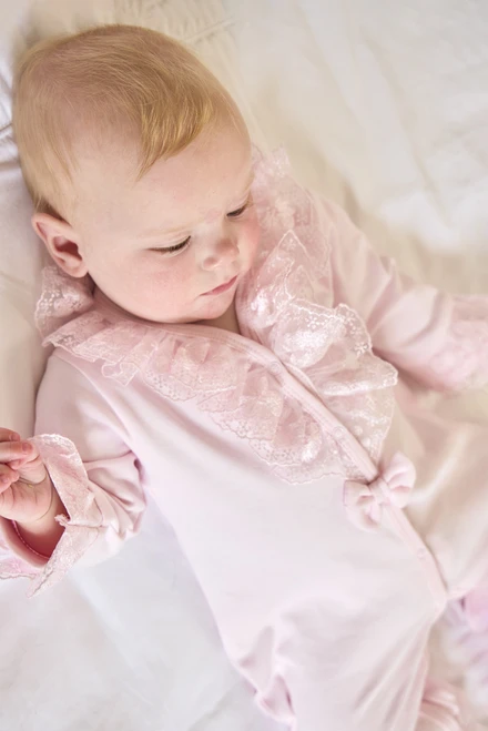 Caramelo Baby Girls Baby Grow with frill detail Pink 394103