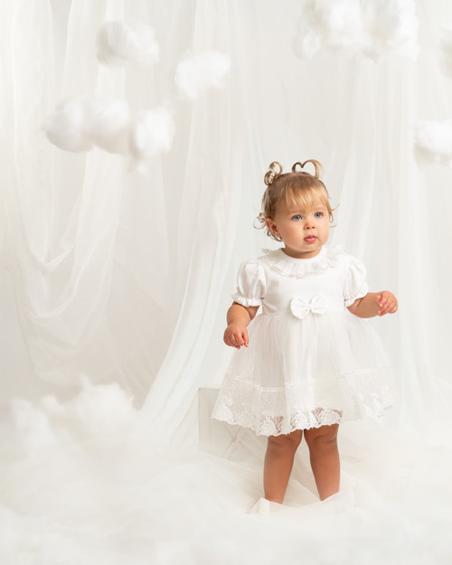Caramelo Baby Girls Dress Ivory 391202