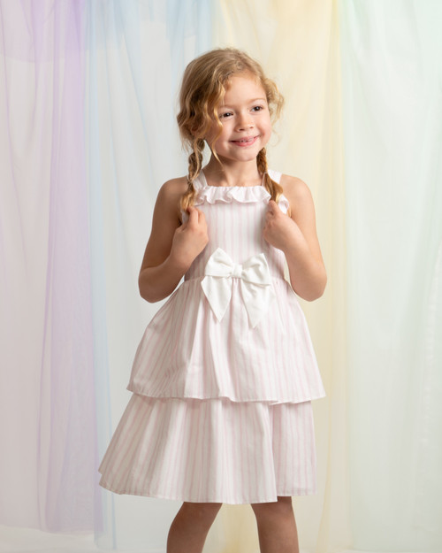 Caramelo Girls Pink Layered Ruffle Dress 0321246