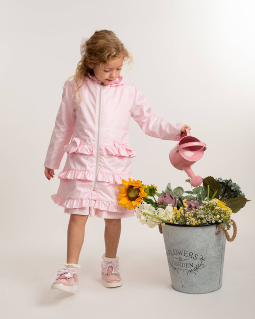 Caramelo Girls Pink Ruffle Jacket 342394