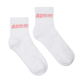 ADee Bonini BNC013 Girls White/Pink Logo Sport Sock - ASPIRE