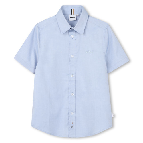BOSS BOYS PALE BLUE SHORT SLEEVED SHIRT J53160