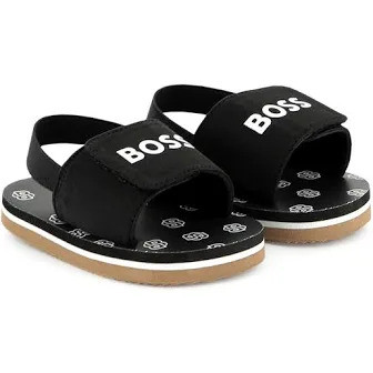 BOSS BOYS BLACK SANDALS J52156