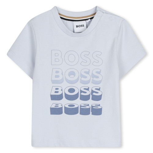 BOSS BABY BOYS PALE BLUE SHORT SLEEVED T-SHIRT J52889