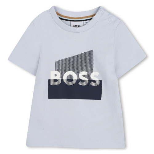 BOSS BABY BOYS PALE BLUE SHORT SLEEVED T-SHIRT J52879