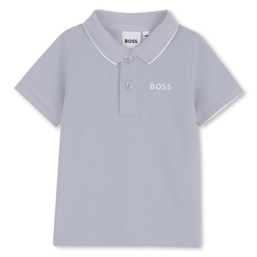 BOSS BABY BOYS PALE BLUE SHORT SLEEVED POLO SHIRT J52713