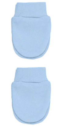 Kinder P110-B-BP Pair Anti Scratch Mittens - Blue 2 Pack